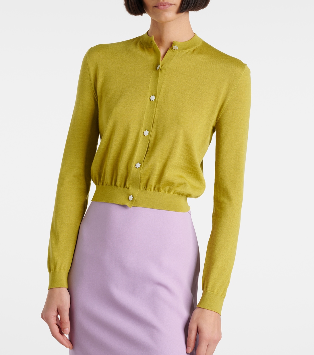 Cardigan in cashmere e seta | Gucci
