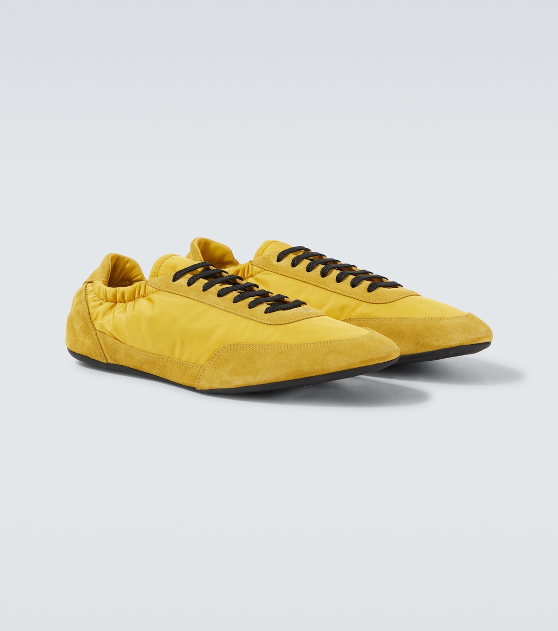 Collapse Re-Nylon suede-trimmed sneakers | Prada