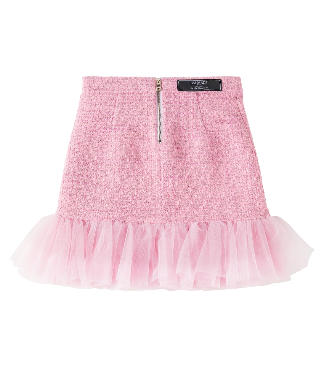 Gonna in tweed con volant | Balmain Kids