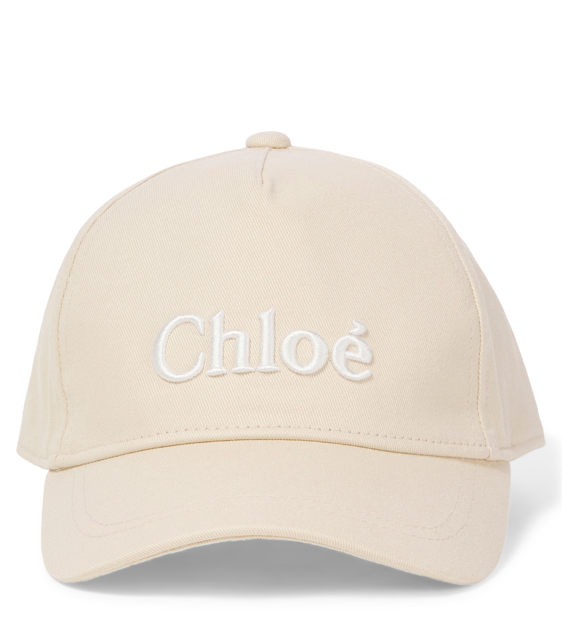 Cappello da baseball in denim con logo | Chloé Kids