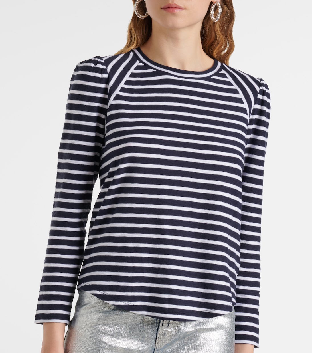 Top in jersey di cotone a righe | Veronica Beard