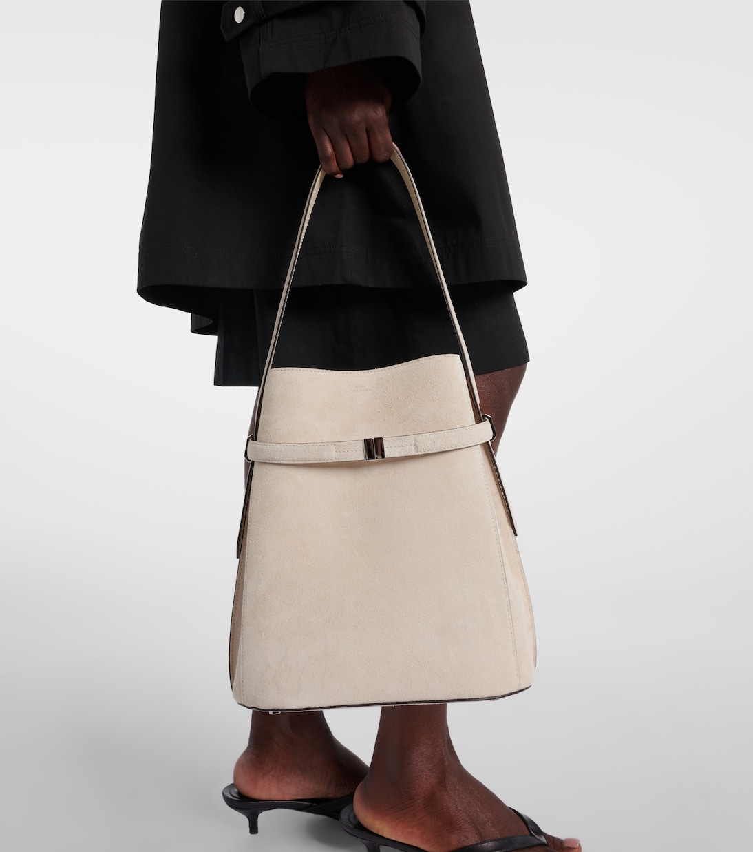 Tote Day Medium aus Veloursleder | Toteme