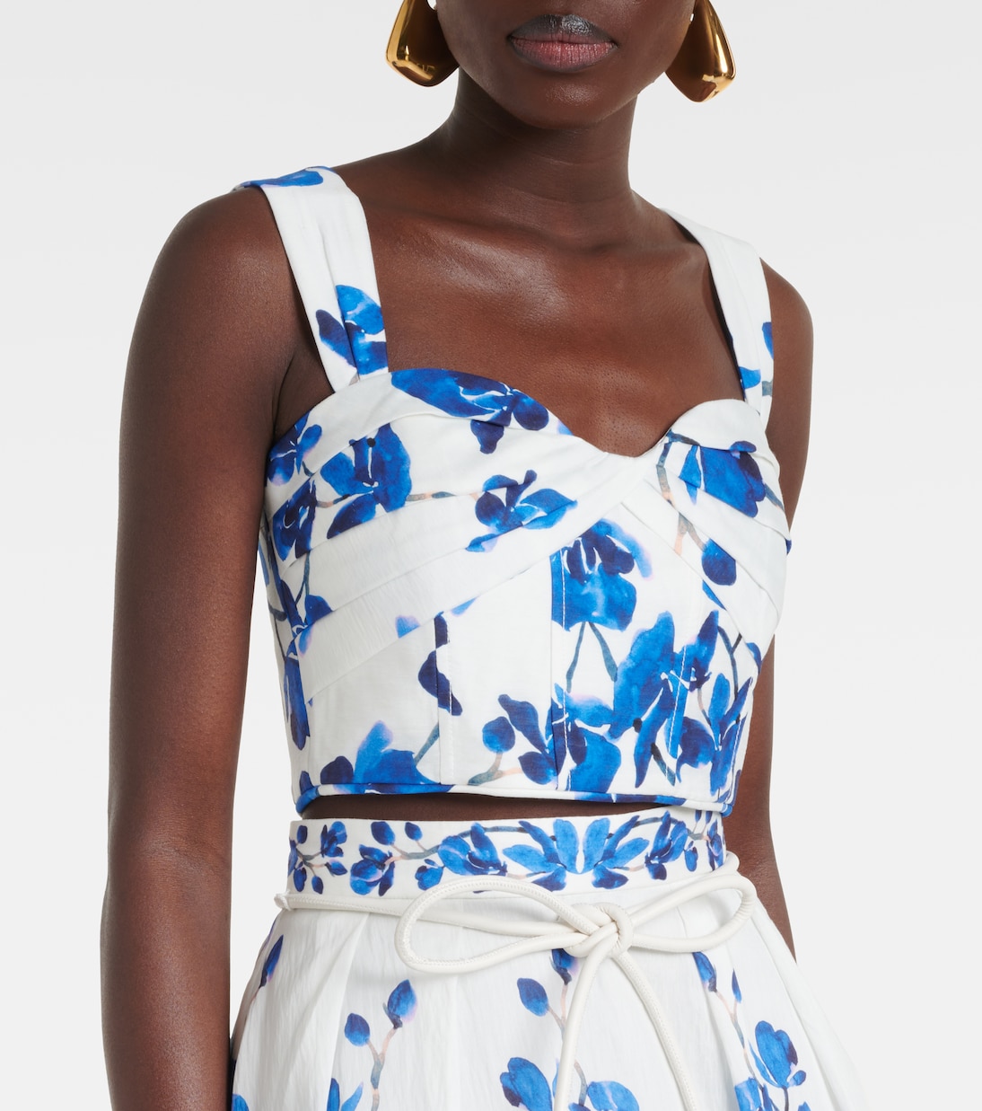 Top Orchid Blues à fleurs | Rebecca Vallance
