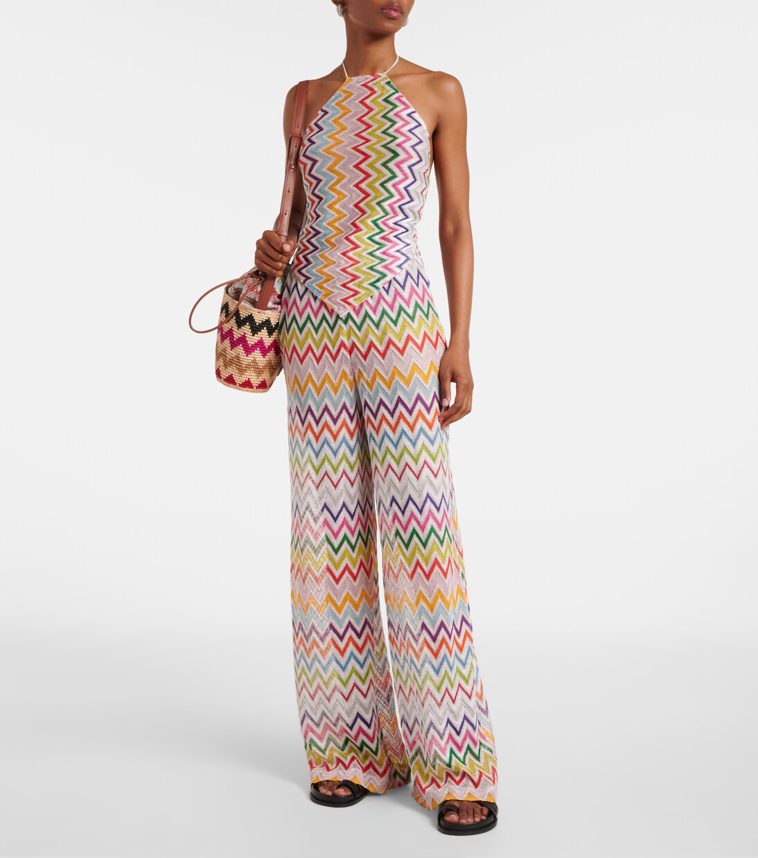 Palazzo-Hose aus Häkelstrick | Missoni