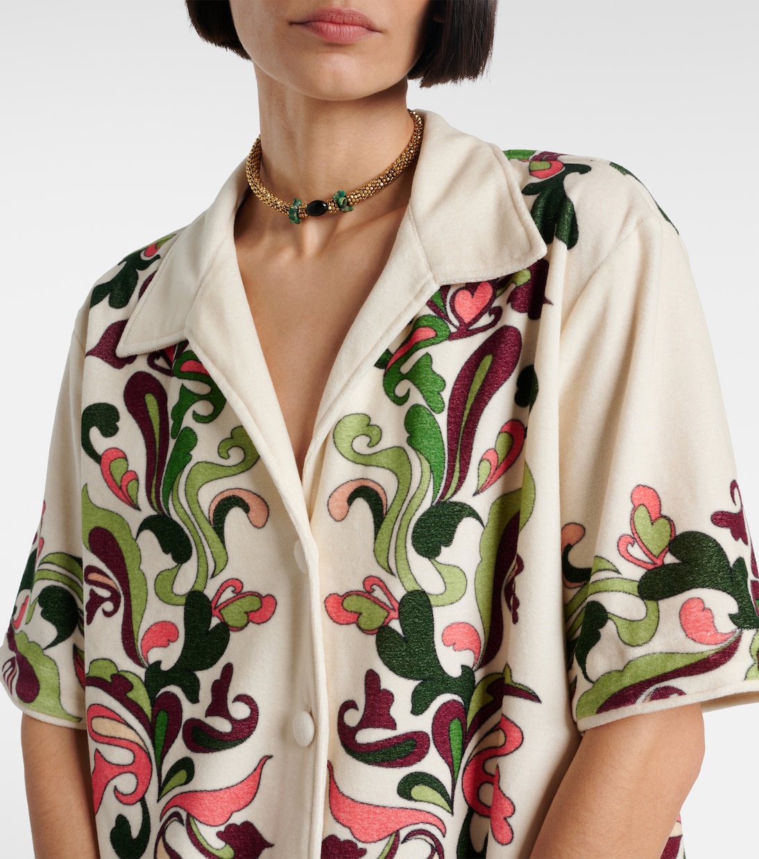 Camisa Inamorata en mezcla de algodón | Adriana Degreas