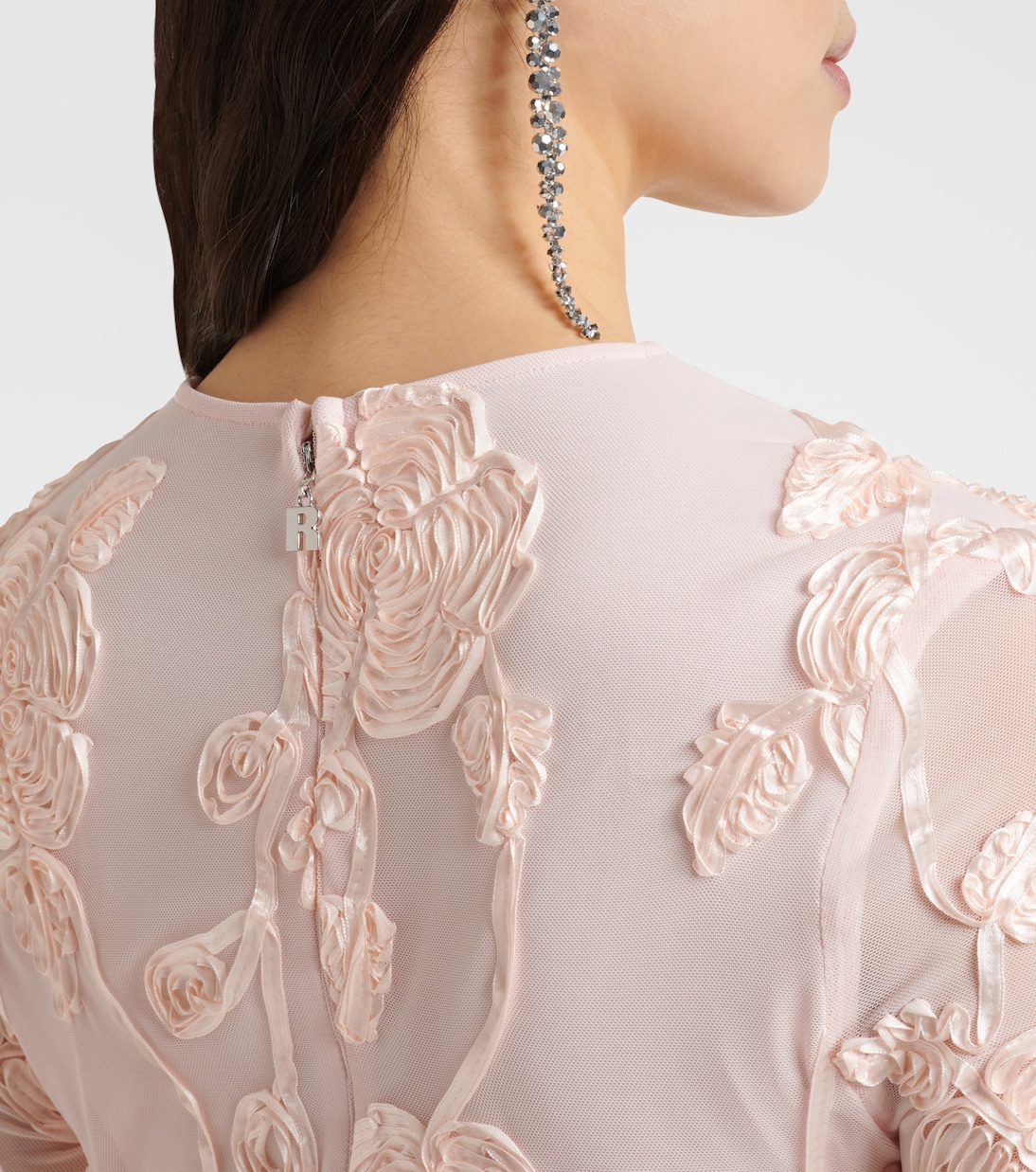 Embroidered mesh minidress | Rotate