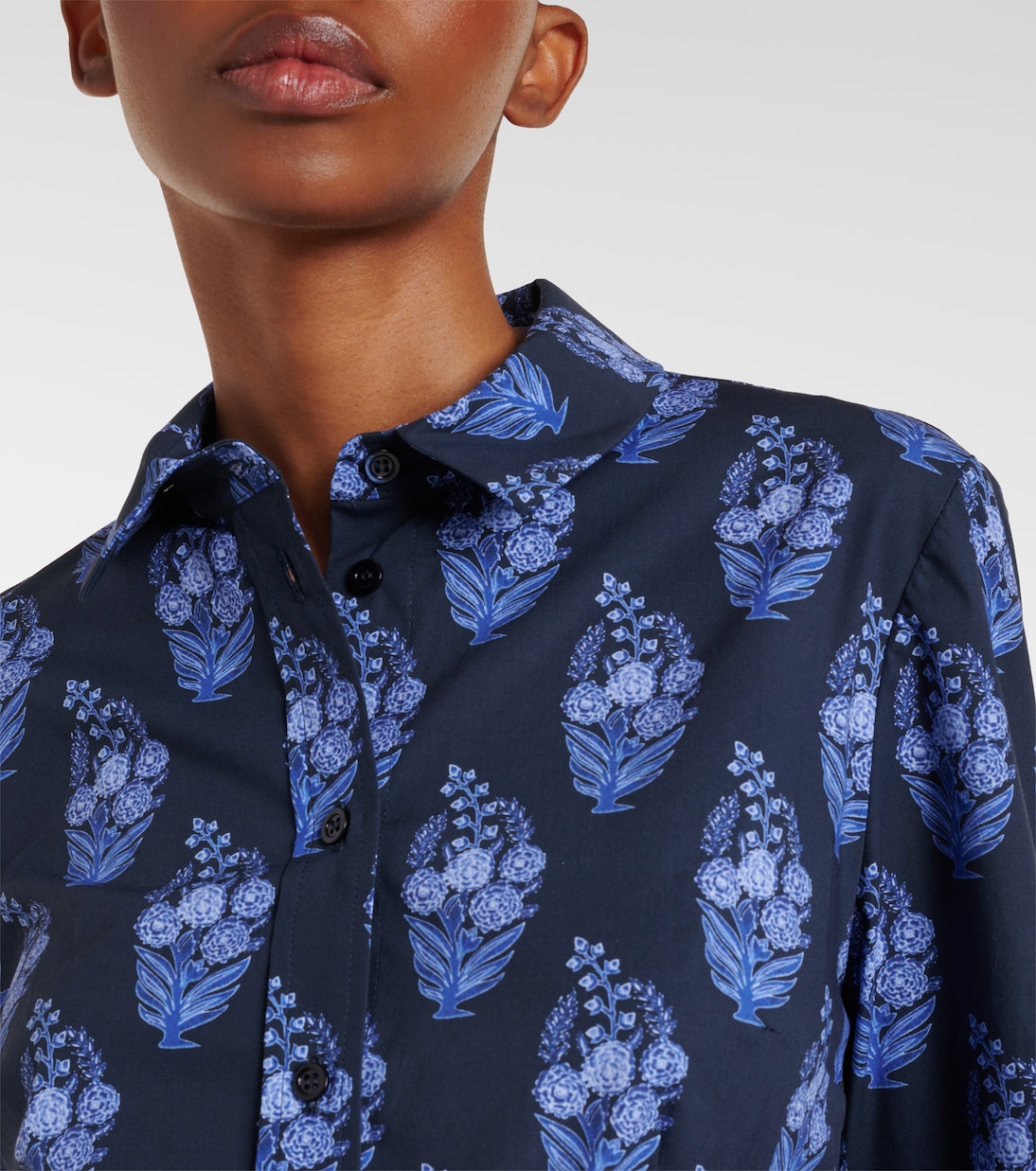 Camicia Icon in misto cotone con stampa | Carolina Herrera