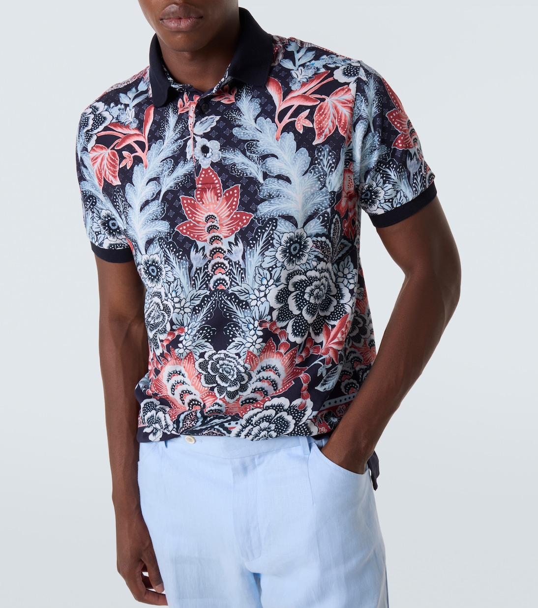 Paisley cotton piqué polo shirt | Etro