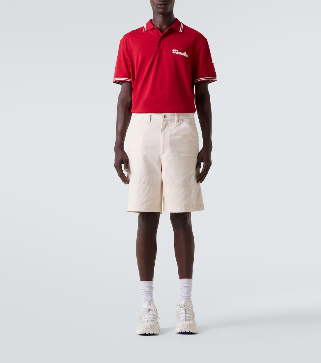 Logo cotton piqué polo shirt | Moncler