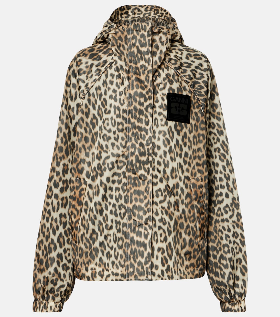 Leopard-print jacket | Ganni