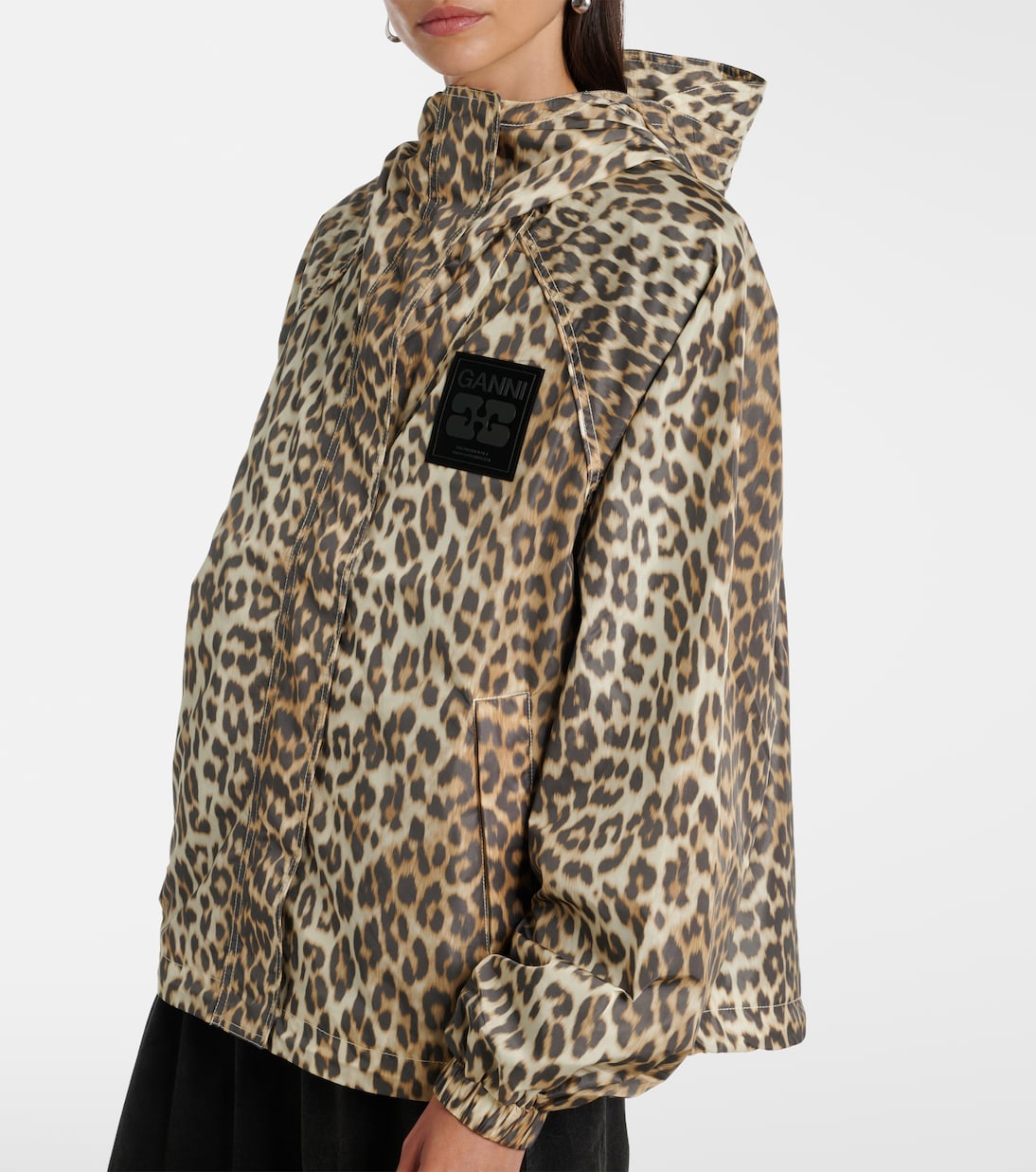 Leopard-print jacket | Ganni