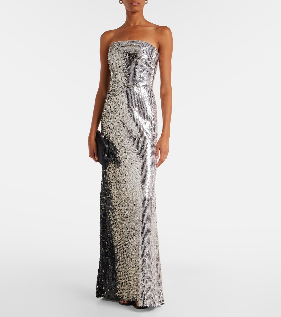 Caron sequined strapless gown | Jenny Packham