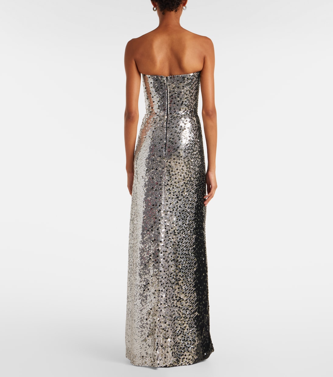 Caron sequined strapless gown | Jenny Packham