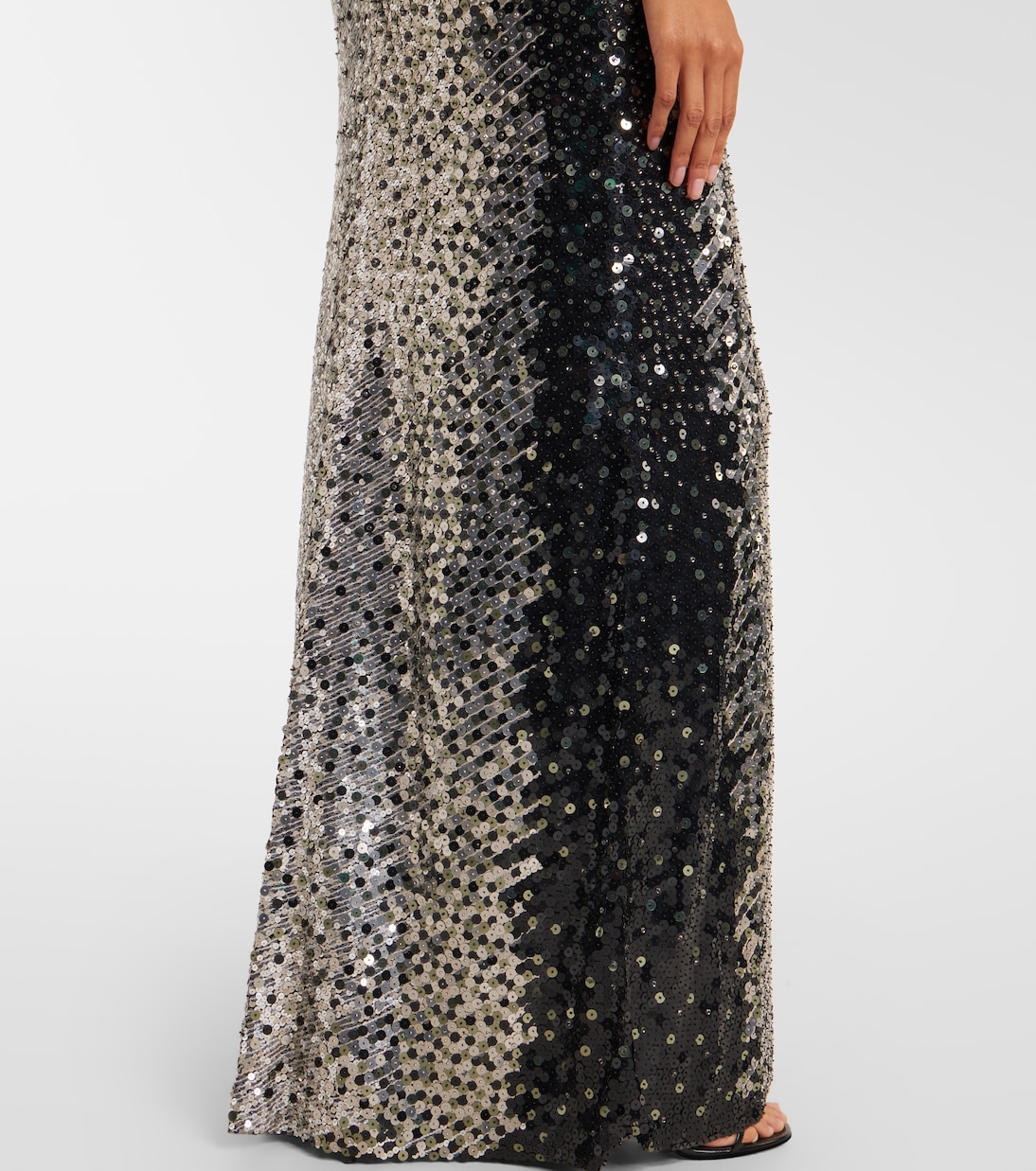 Caron sequined strapless gown | Jenny Packham
