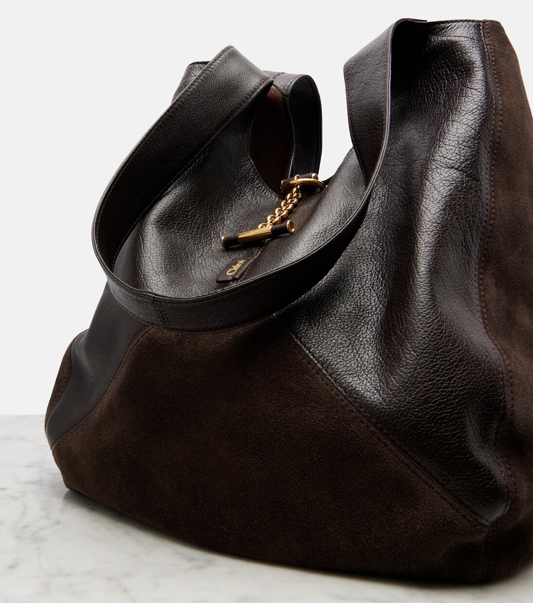 Schultertasche Chloé Balloon Medium aus Leder | Chloé