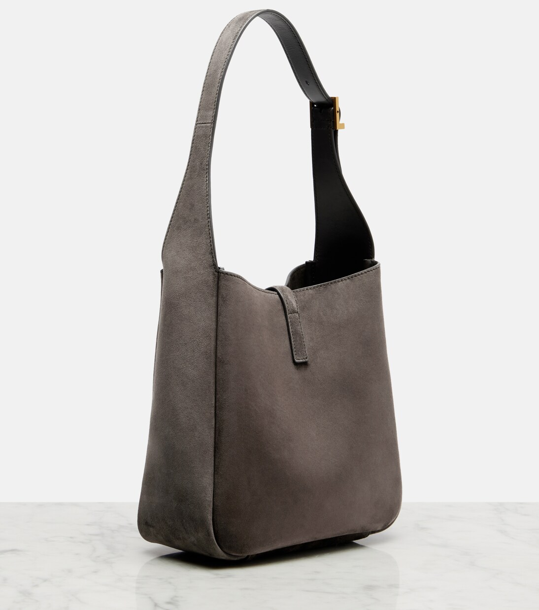 Le 5 à 7 Supple Small suede shoulder bag | Saint Laurent