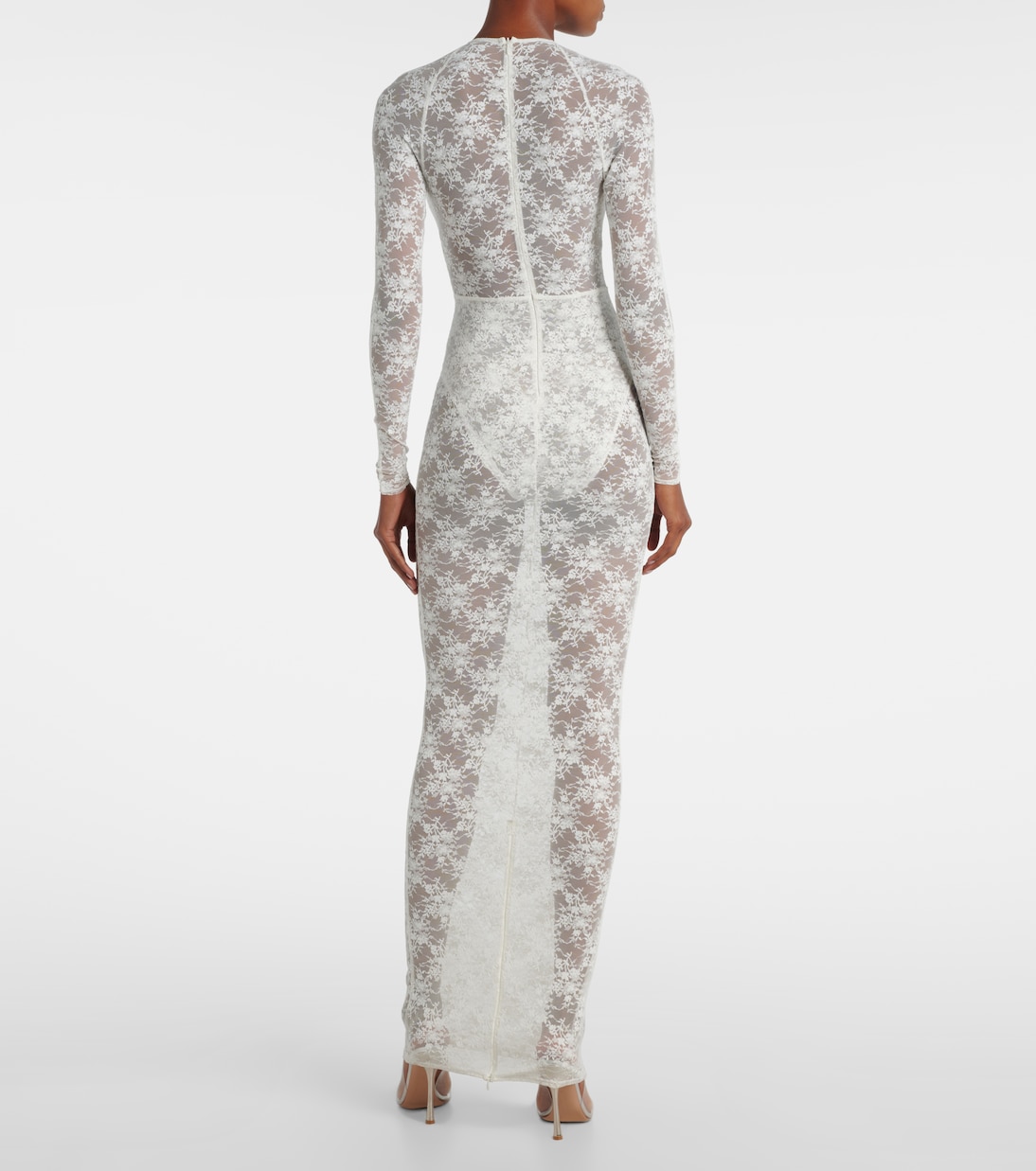 Bridal sheer lace gown | Alex Perry