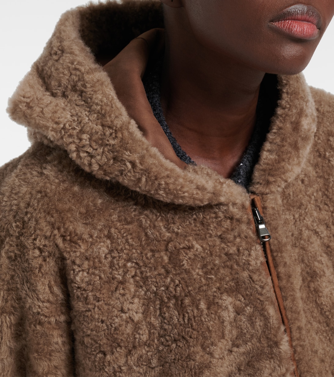 Shearling and cashmere jacket | Brunello Cucinelli