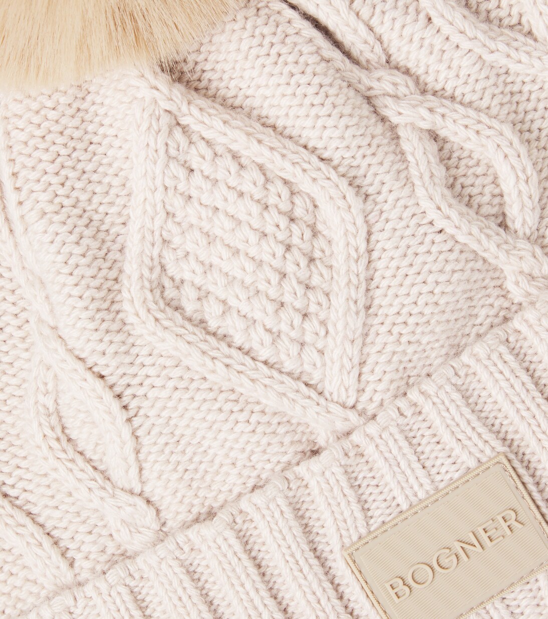 Finja cable-knit logo beanie | Bogner Kids