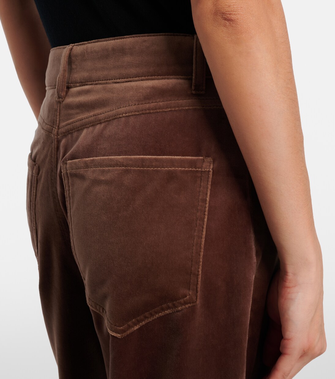 Pantaloni a gamba larga in velluto di cotone | 'S Max Mara