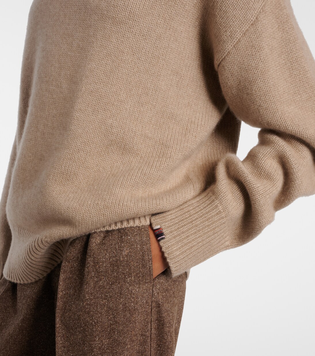 Jersey de cuello alto Oversize Xtra de cachemir | Extreme Cashmere