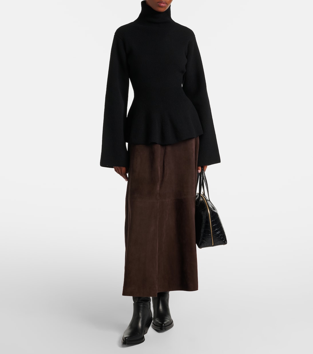 Turtleneck wool and cashmere top | Róhe