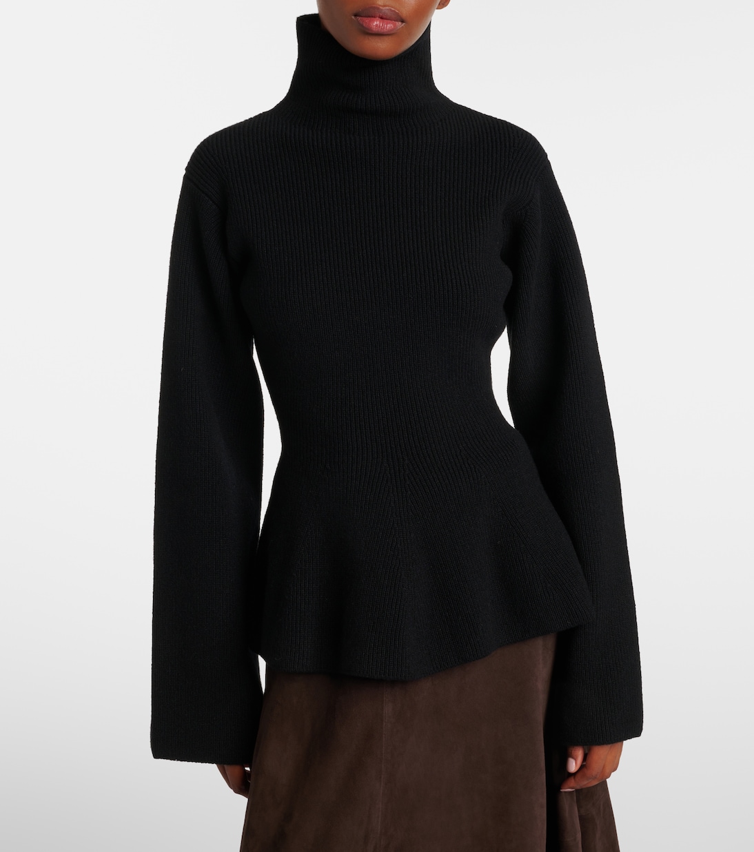 Turtleneck wool and cashmere top | Róhe