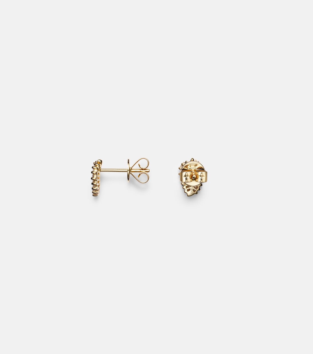 Small 18kt gold earrings with diamonds  | Anita Ko