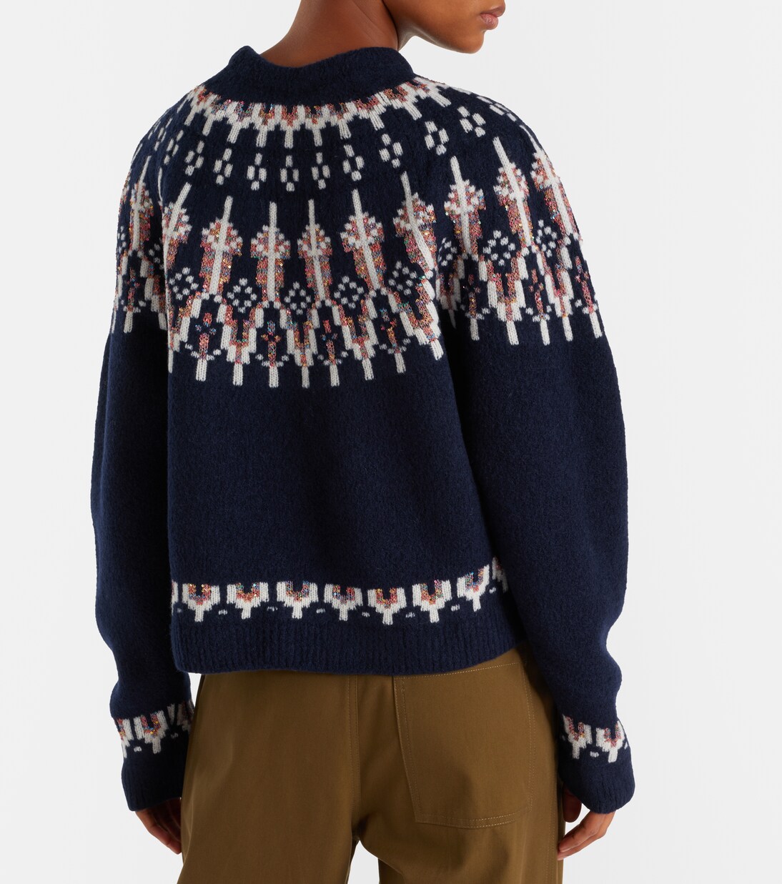 Fair Isle wool-blend jacquard sweater | Loewe