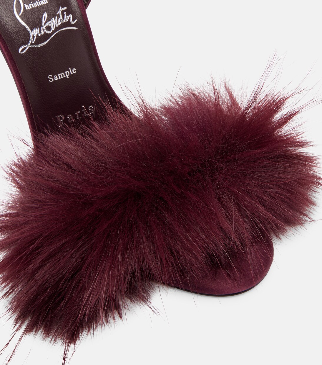 Sandali Patchoulina 100 in crêpe di raso | Christian Louboutin