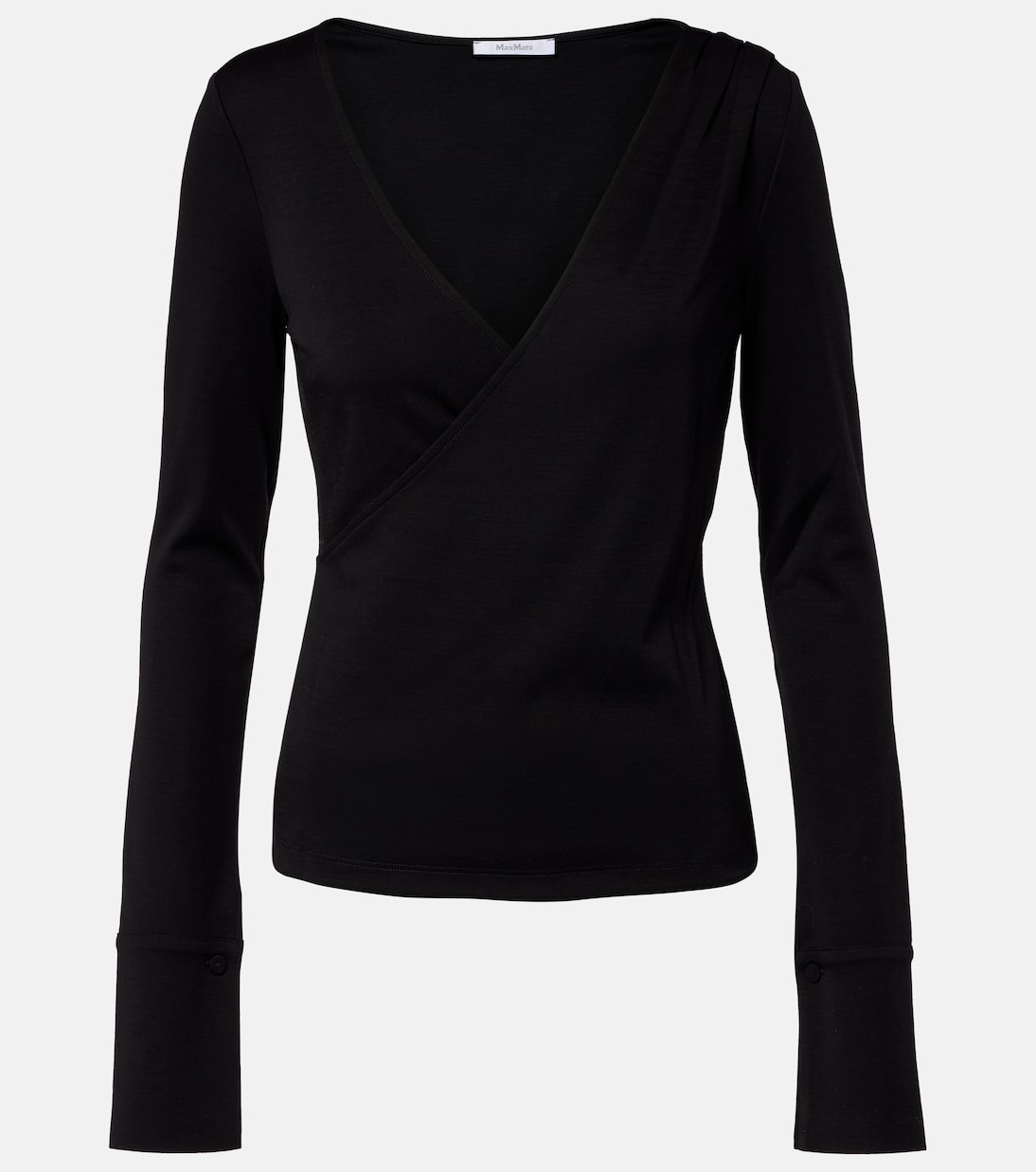 Adagio virgin wool wrap top | Max Mara