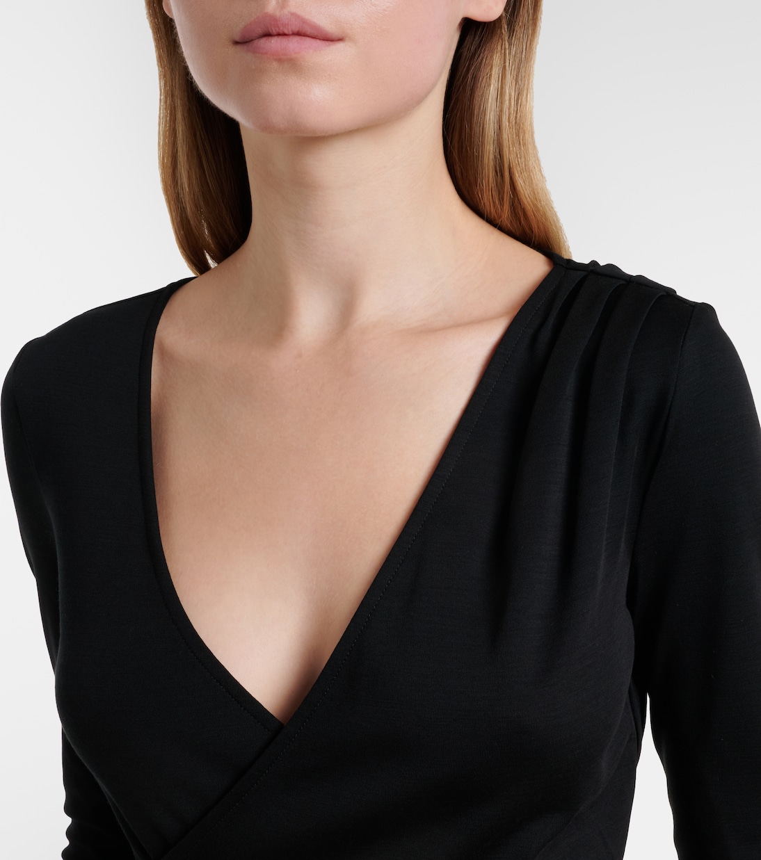 Adagio virgin wool wrap top | Max Mara