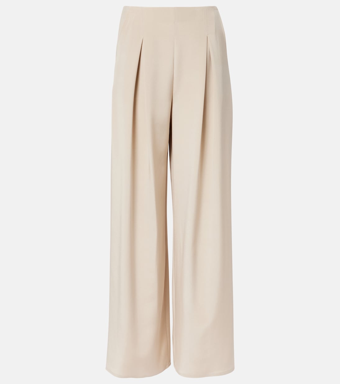 Pantalones anchos Palude en mezcla de seda | Max Mara