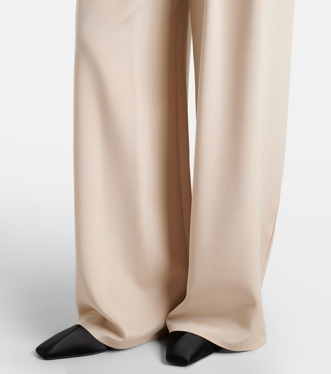 Pantalones anchos Palude en mezcla de seda | Max Mara