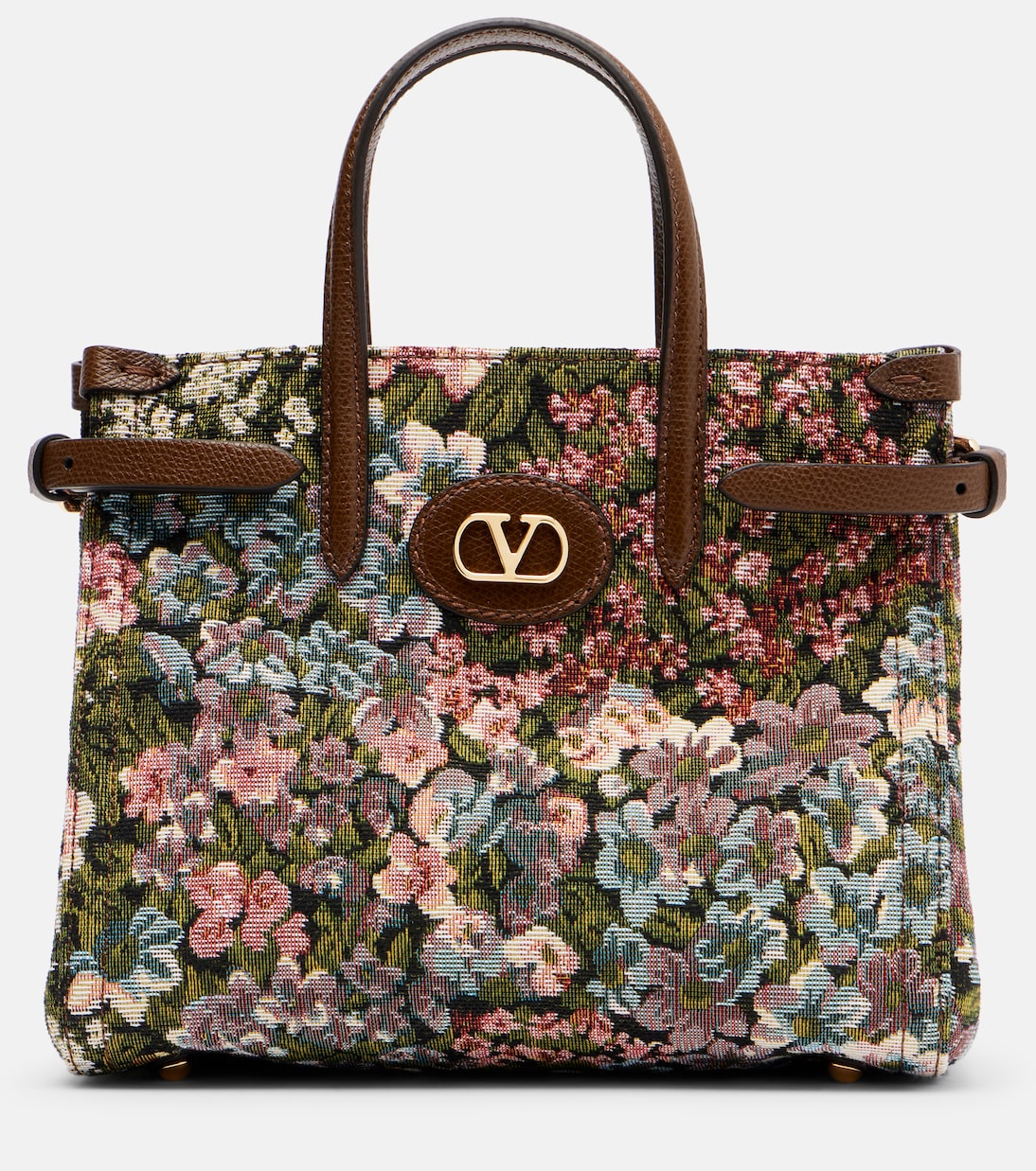 Antibes Small floral jacquard tote bag | Valentino Garavani