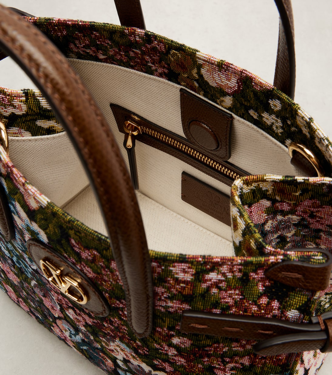 Antibes Small floral jacquard tote bag | Valentino Garavani