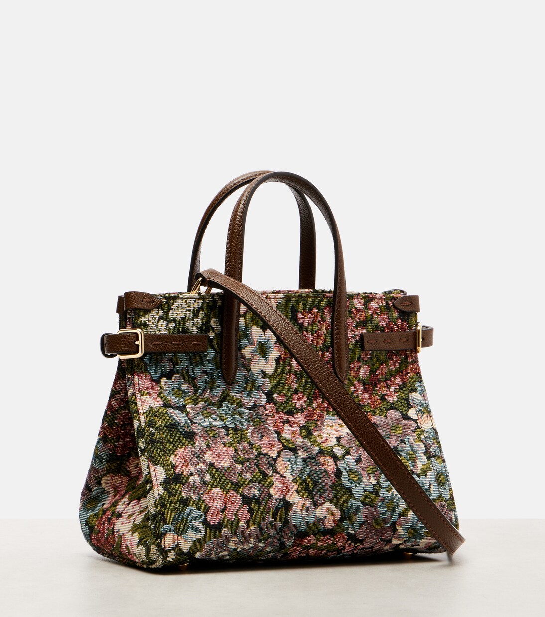 Antibes Small floral jacquard tote bag | Valentino Garavani