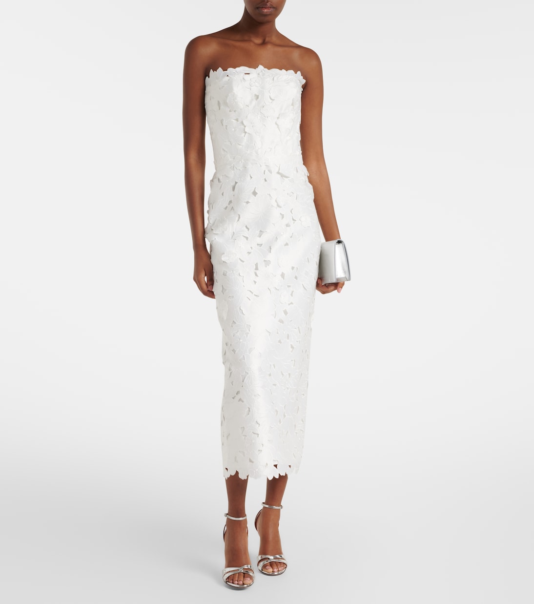 Lace bustier gown | Costarellos