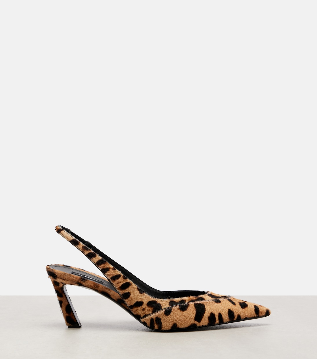 Leopard-print calf hair slingback sandals | Givenchy