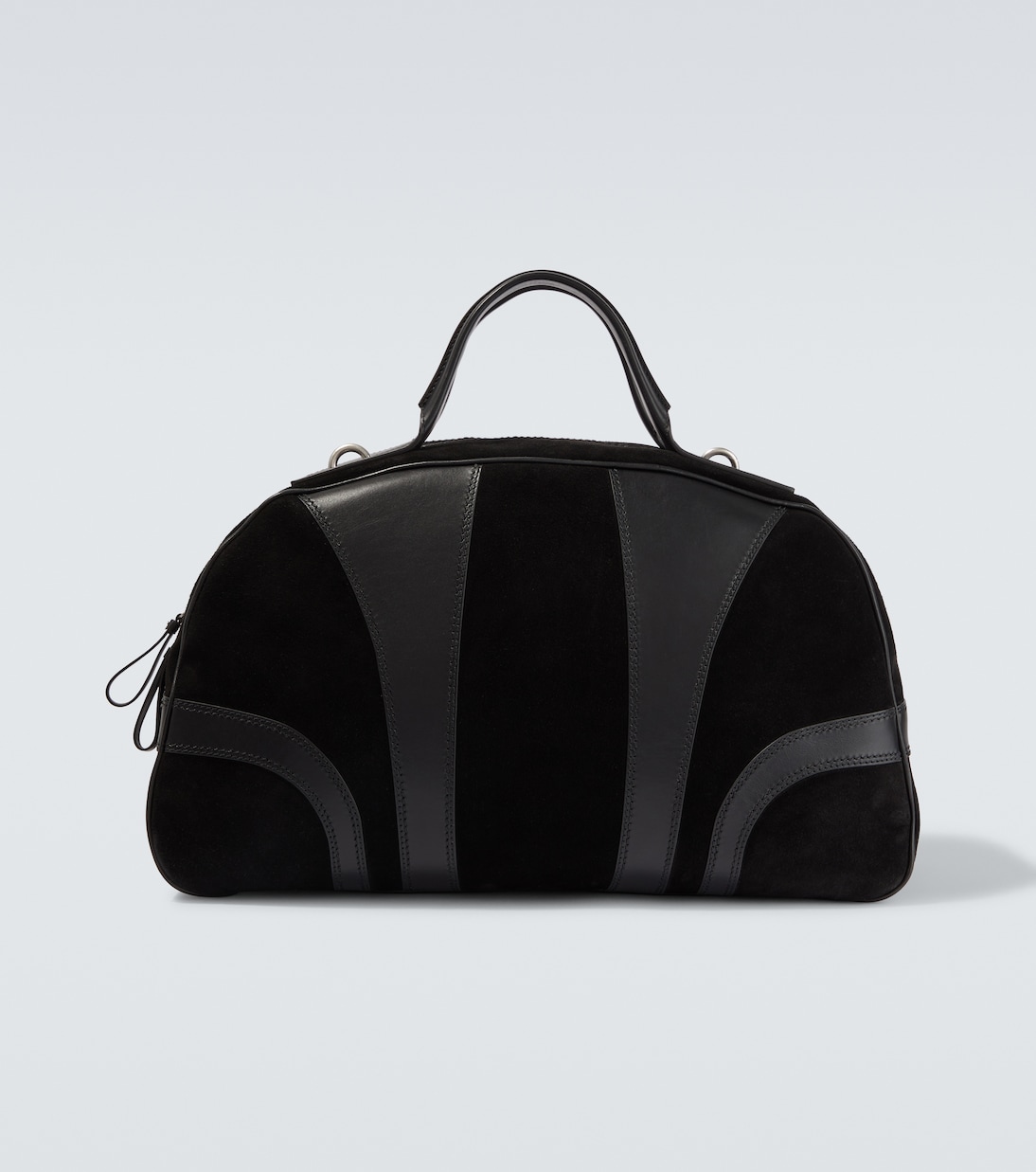 Leather-trimmed suede duffel bag | Dries Van Noten