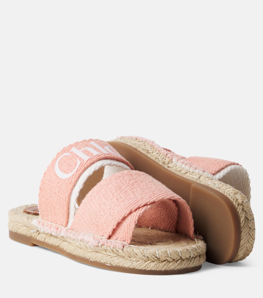 Logo espadrille sandals | Chloé Kids