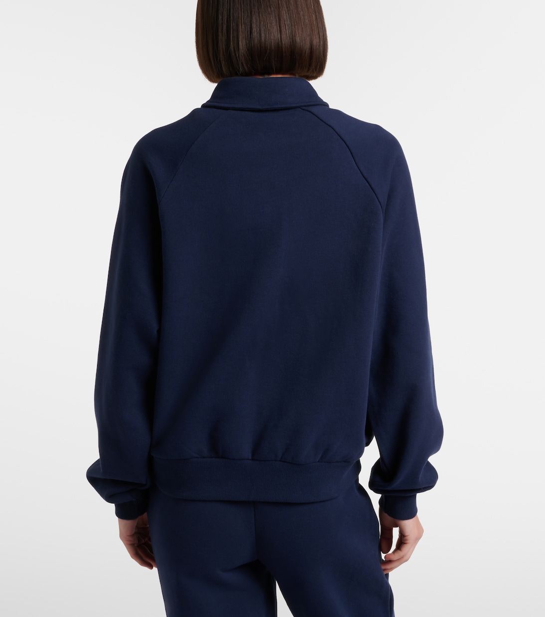 Elle cotton jersey polo sweater | The Upside