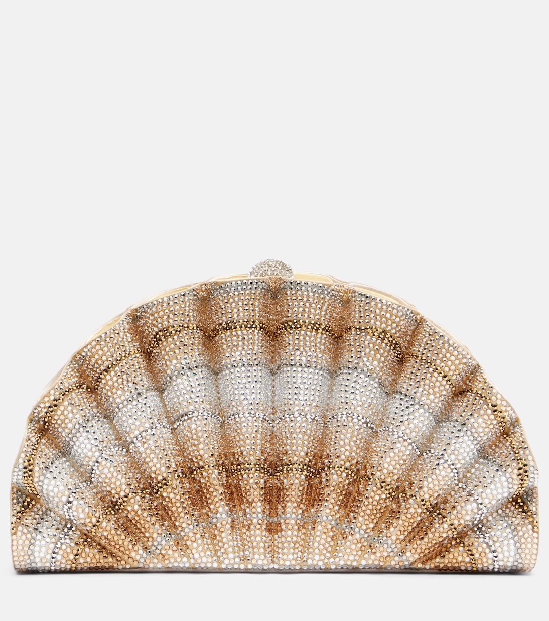 Origami Fan crystal-embellished clutch | Judith Leiber Couture