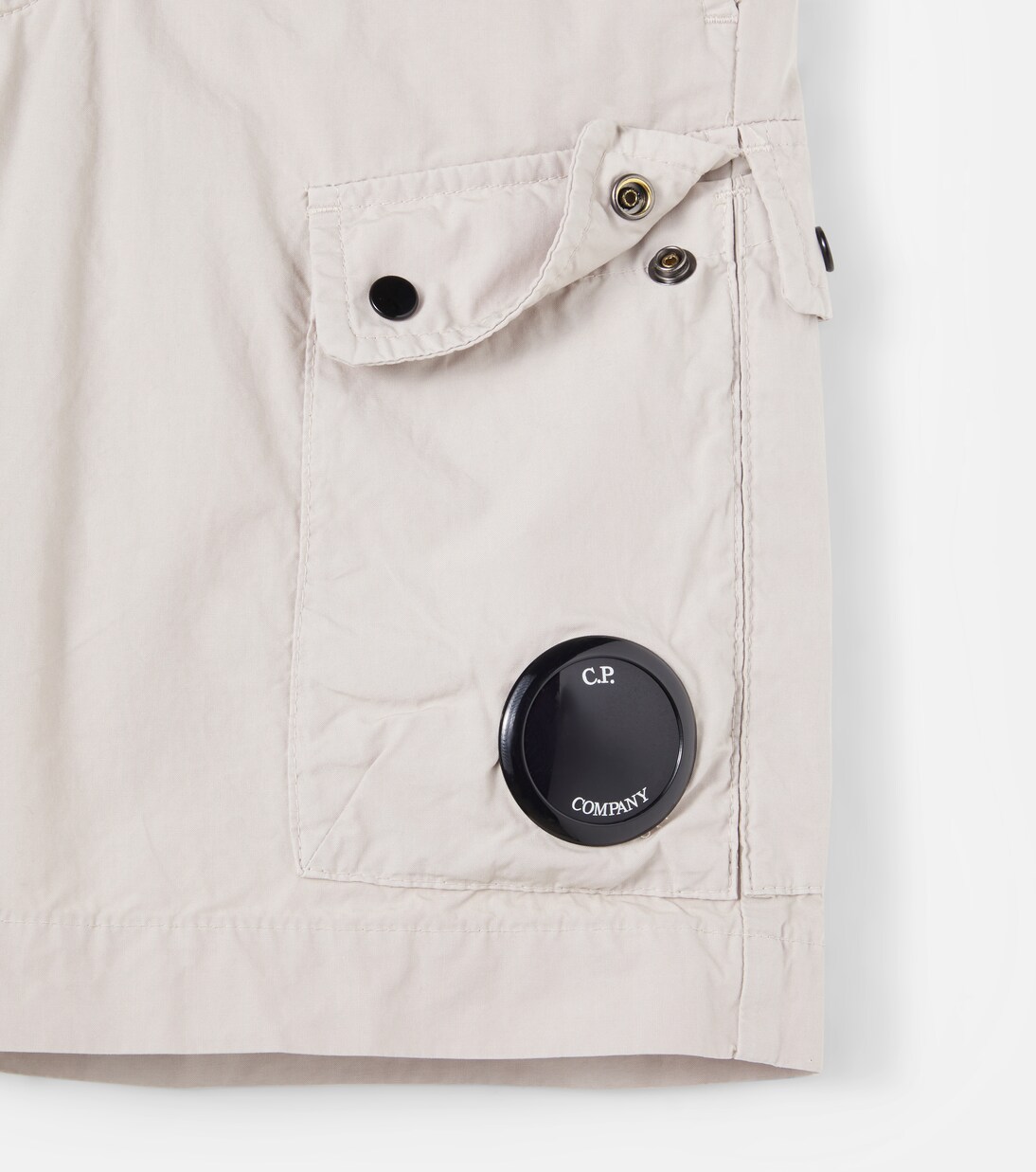 Lens cotton Bermuda shorts | C.P. Company Kids