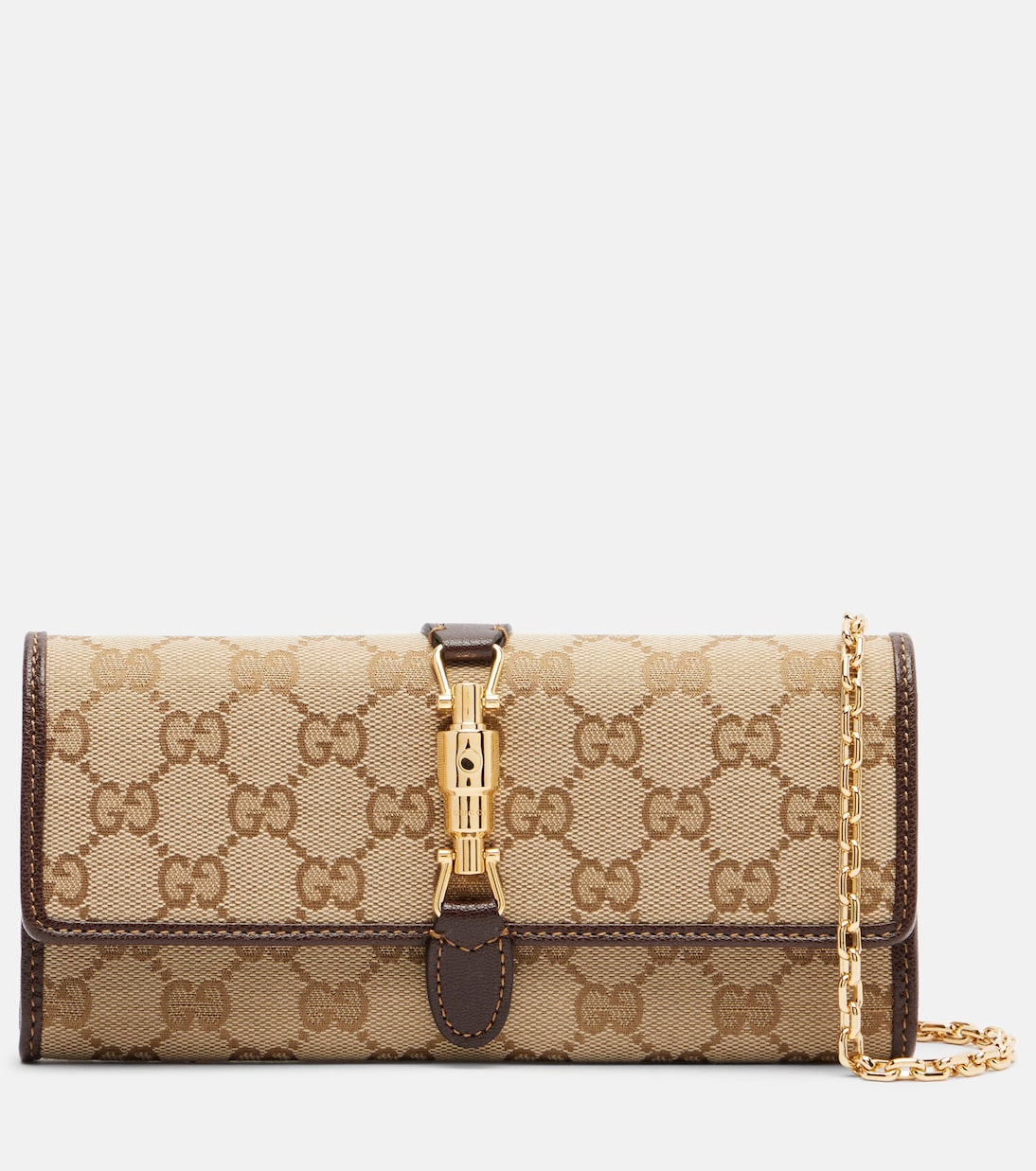 Gucci Jackie GG Canvas wallet on chain | Gucci