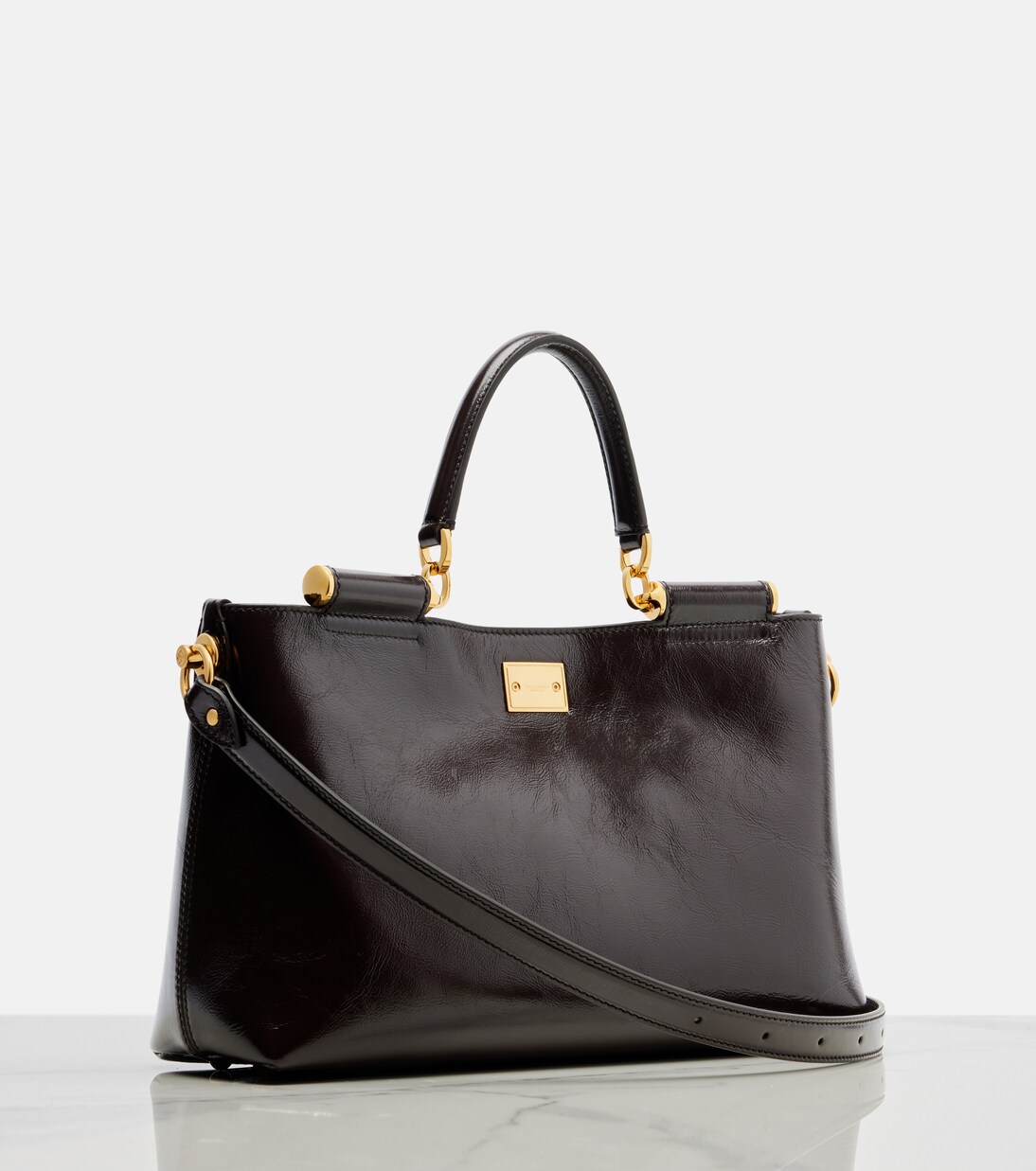 Vittoria Medium leather tote bag | Dolce&Gabbana