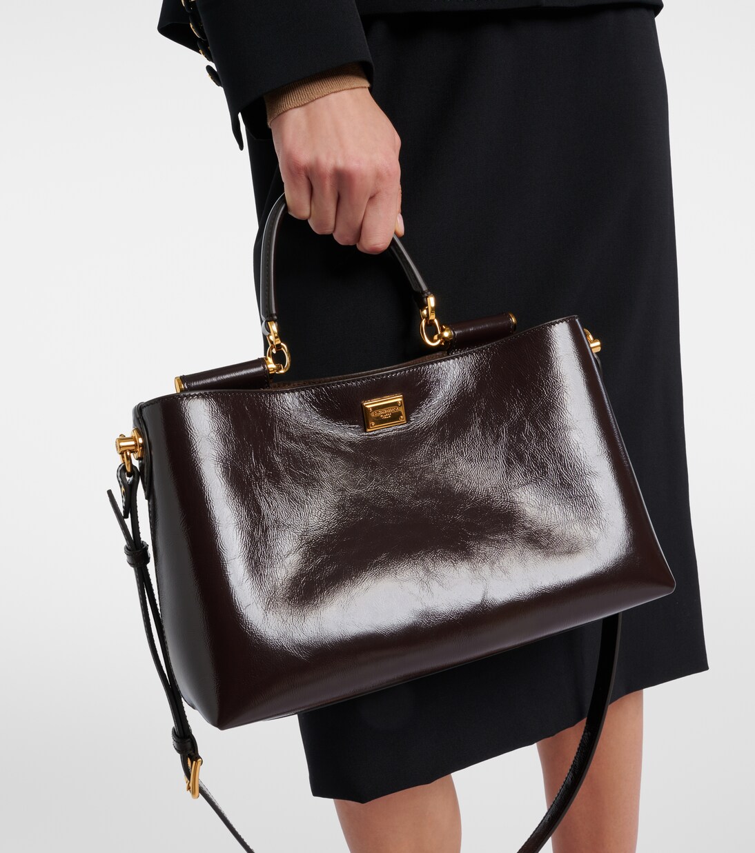 Vittoria Medium leather tote bag | Dolce&Gabbana