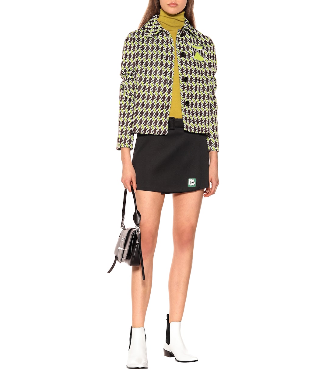 Mini-jupe en néoprène | Prada