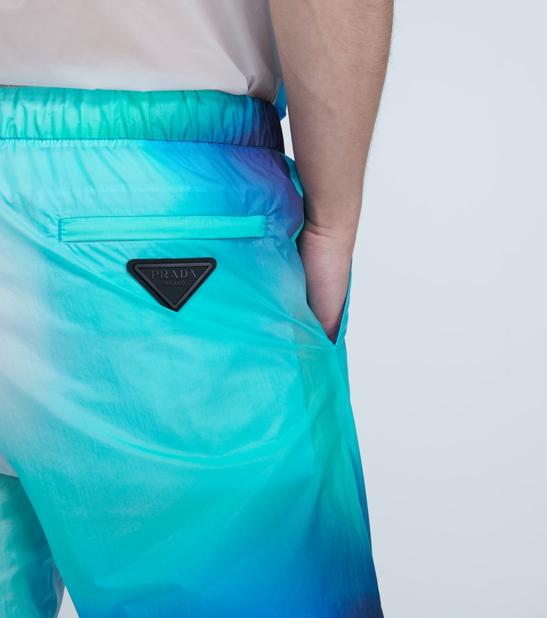 printed technical pants | Prada