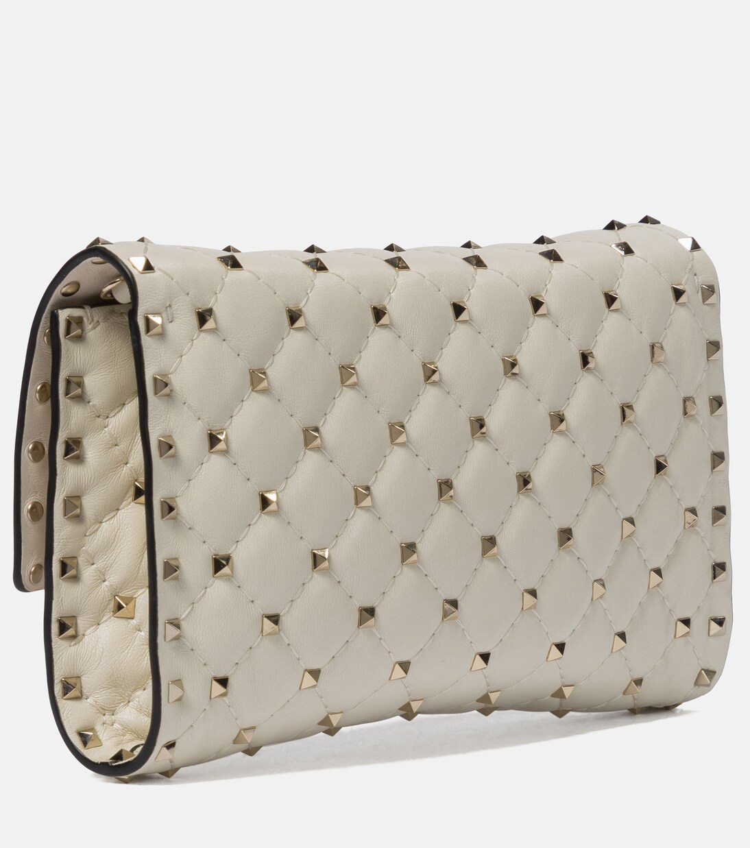 Rockstud Spike Small leather shoulder bag in white Valentino Garavani Mytheresa
